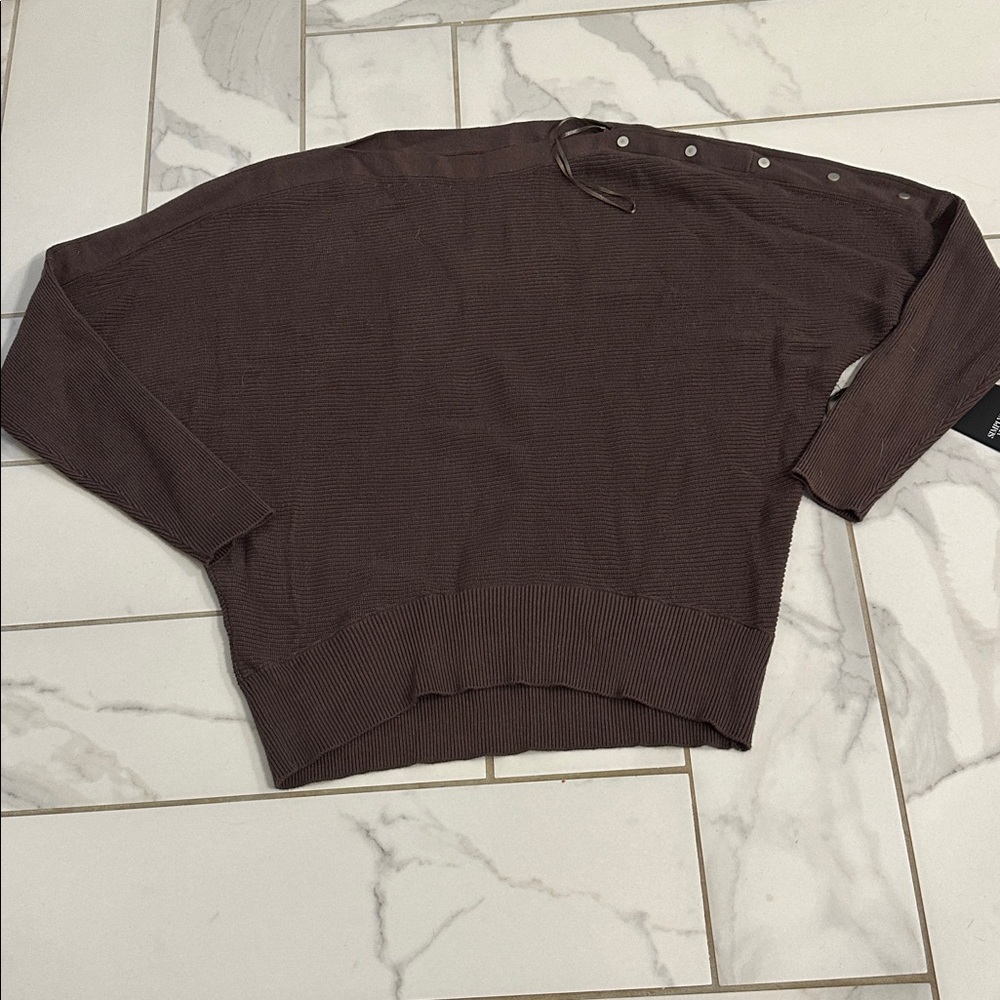 Simply Vera Vera Wang Chocolate Knit Top